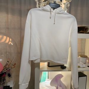 Topshop Cropped Hoodie